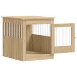 Dog Crate Furniture Sonoma Oak 64.5x80x71 cm Engineered Wood 838332
