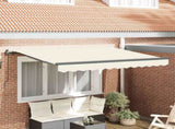Retractable Awning Cream 300 x 200 cm Fabric 3329484