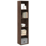 Bookcase Brown Oak 40x30x189 cm Engineered Wood 857891