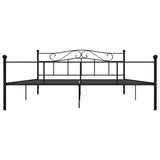 Bed Frame without Mattress Black Metal 180x200 cm 284528