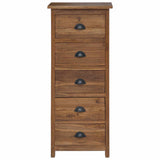 Chest of Drawers Natural 45 x 35 x 110 cm Solid Teak Wood 42017962