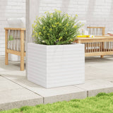 Garden Planter White 50x50x46 cm Solid Wood Pine 3282405