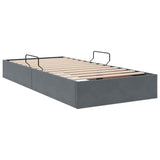 Storage Bed with Headboard Dark Grey 90 x 190 cm Velvet 3370124