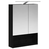 Bathroom Furniture Set 5 pcs Black Oak 3406920