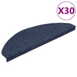 Stair Mats Self-adhesive 30 pcs Blue 65x22.5x3.5 cm 3365918
