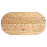 Table Top 100x50x2 cm Solid Wood Oak Oval 4009062