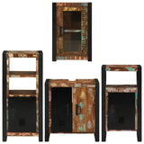 Bathroom Furniture Set 4 pcs Multicolour Solid Reclaimed Wood 3305695
