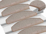 Stair Mats 20 pcs 65x24x4 cm Light Brown Half Round Large 3365791