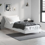 Bed Frame without Mattress High Gloss White 75x190 cm Small Single 832207