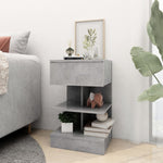 Bedside Cabinets 2 pcs Concrete Grey 40x35x65 cm 808657