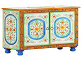 321665 Hand Painted Sideboard 70x35x60 cm Solid Mango Wood