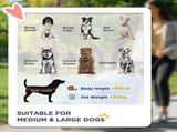 One-Click Foldable Pet Stroller, with Universal Wheels, Shock absorber, for Medium and Large Dogs T3398P349600