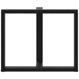 Dining Table Legs T-Shaped 2 pcs Black 100x35x cm Steel 4013068