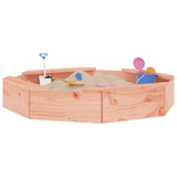 Sandbox with Seats Octagon Solid Wood Douglas 825014