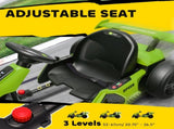 24V Electric Go Kart for Kids with Adjustable Seat for 6-12 Years, Green T3398P422372