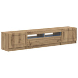 5 Piece LED TV Cabinet Artisan Oak Engineered Wood 3417013