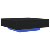 Coffee Table Black Oak 100 x 100 x 31 cm Engineered Wood 863008
