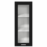 Hanging Cabinet Black Oak 40 x 31 x 100 cm Engineered Wood 884379