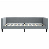 Daybed with Trundle&Drawers without Mattress Light Grey 90x190 cm Single 3196651