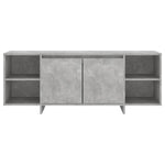 TV Cabinet Concrete Grey 130x35x50 cm Engineered Wood 809588
