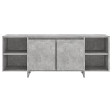 TV Cabinet Concrete Grey 130x35x50 cm Engineered Wood 809588