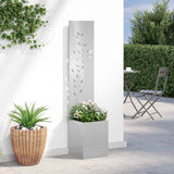 Garden Privacy Screen Sliver 32 x 32 x 150 cm Stainless steel 876410