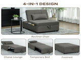 Four-In-One Single Sleeper Chair - Dark Grey T3398P344491