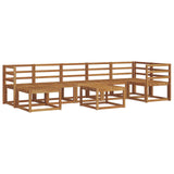 Outdoor Sofa Set 8 pcs Natural Solid Acacia Wood 3366727