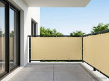 Balcony Privacy Screen 150 x 700 cm Fabric with PU Coated Sand 42036307