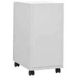 ZNTS Mobile File Cabinet Light Grey 30x45x59 cm Steel 335983