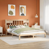 Bookcase Bed without Mattress 180x200cm Solid Wood Pine 3322607