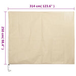 ZNTS Plant Fleece Covers with Zip 2 pcs 70 g/m² 3.14x2.5 m 3203532