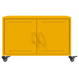 ZNTS Coffee Table Mustard Yellow 68x50x43.5 cm Steel 846689