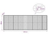 Gabion with 5 mm Wire and 5x10 cm Mesh 450x30x200 cm 3464691