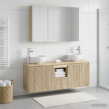 Bathroom Cabinet Set 4 pcs Sonoma Oak Engineered Wood 3406345
