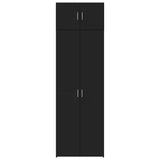 Storage Cabinet Black 70x42.5x225 cm Engineered Wood 3281330