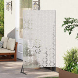 Privacy Screen Grey 100 x 50 x 180 cm Steel 868581