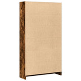 Bookcase Smoked Oak 80x24x143 cm Engineered Wood 857848