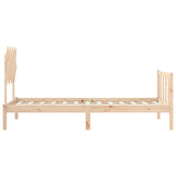 Bed Frame without Mattress 90x200 cm Solid Wood Pine 3193451
