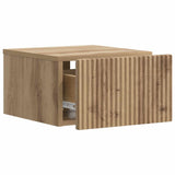 Wall-Mounted Bedside Cabinet 2 pcs Artisan Oak Engineered Wood 898444