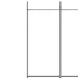 4-Panel Room Divider White 200x220 cm Fabric 350198