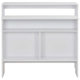 Bar Table with 2 Table Tops White 130x40x120 cm 280217