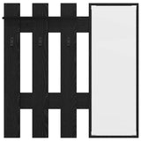 Wall-Mounted Coat Rack Wall-mounted Black Oak 100 x 10 x 100 cm 874508