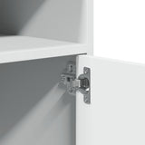 Rolling Cabinet White 60x48x81 cm Engineered Wood 853164