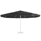 Replacement Fabric for Outdoor Parasol Black 515 cm 312544