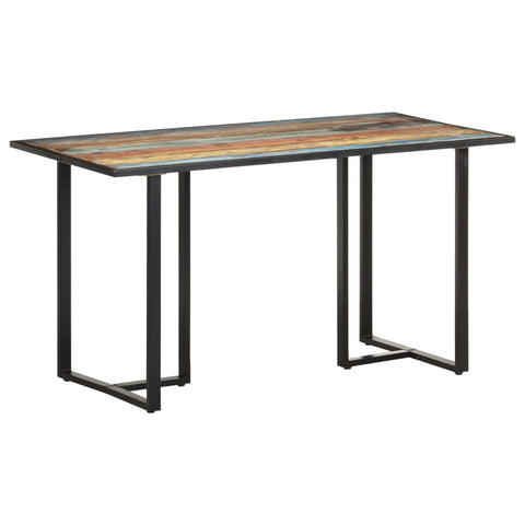 ZNTS Dining Table 140 cm Solid Reclaimed Wood 320692