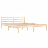 Bed Frame without Mattress Solid Wood Pine 160x200cm 810440