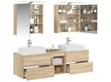 Bathroom Furniture Set 5 pcs Sonoma Oak 3406793