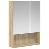 Bathroom Mirror Cabinet with Shelf Sonoma Oak 50 x 14.5 x 70 cm 889201