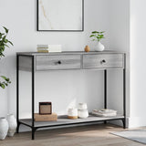 Console Table Grey Sonoma 100x34.5x75 cm Engineered Wood 834173